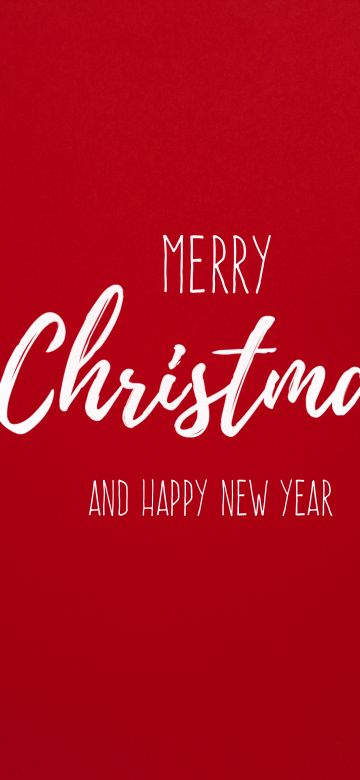 Happy New Year, Merry Christmas, Red background, Christmas decoration, Christmas tree, 5K, Navidad, Noel