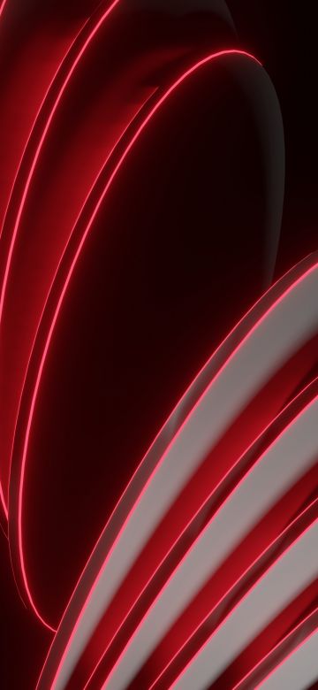 3D Render, Geometric, Illustration, Black background, Pattern, Red lighting, 5K, 8K