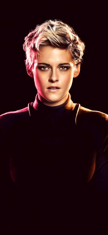 Kristen Stewart, Charlie's Angels, Black background, 5K, 8K