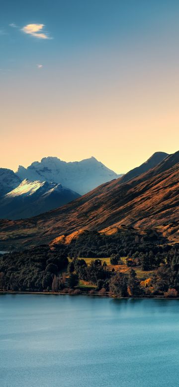 Lake Wakatipu, Mountains, Queenstown, New Zealand, Landscape, Scenery, 5K