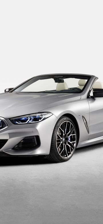 BMW M850i xDrive Cabrio, 8K, 2022, 5K, White background