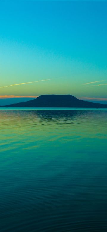 Lake Balaton, Hungary, Freshwater Lake, Sunset, Body of Water, Dusk, Tropical, Clear sky, Scenery, 5K