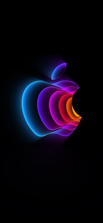 Apple Event 2022, Colorful, Apple logo, Black background, AMOLED, 5K