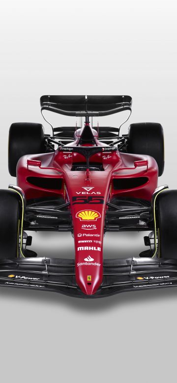 Ferrari F1-75, Formula One cars, Formula 1, 2022, White background, 5K