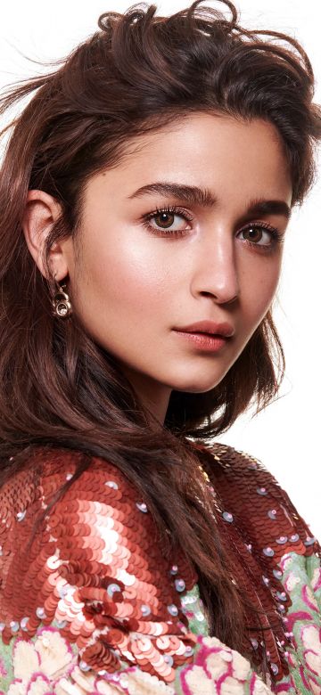 Alia Bhatt, Bollywood actress, White background, 5K