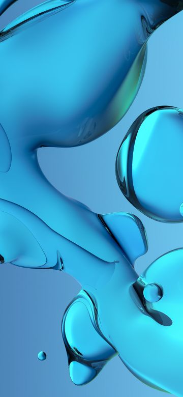 Glossy, Fluidic, Gradient background, Blue background