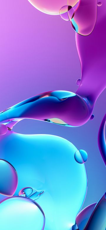 Fluidic, Aesthetic, Glossy, Gradient background, Purple background