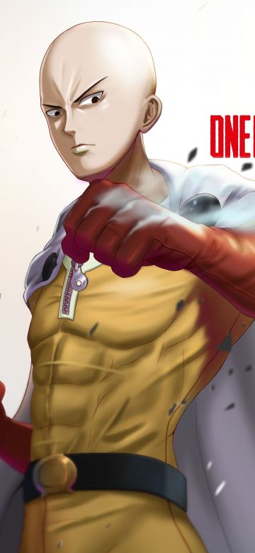 Saitama, 5K, One Punch Man, White background