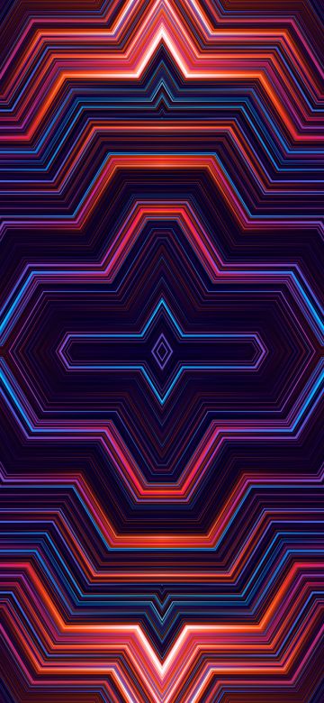 Symmetry, Geometric, Colorful, Lines, Kaleidoscope