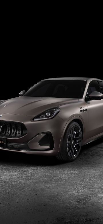 Maserati Grecale Folgore, 2023, Dark background, 5K