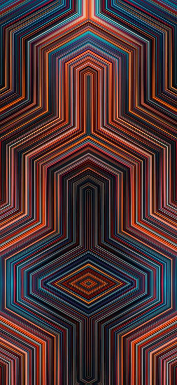 Symmetry, 5K, Geometric, Colorful, Lines