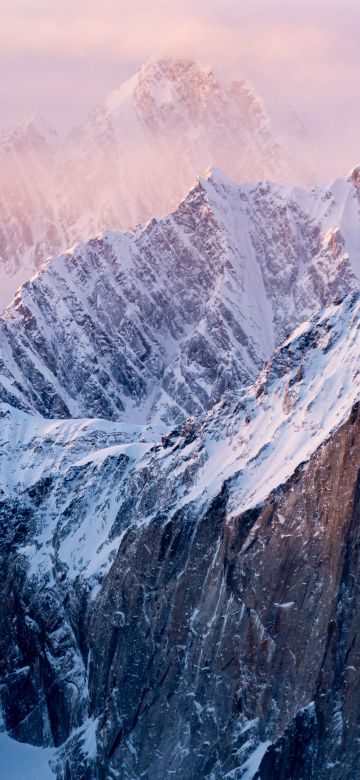 Alps mountains, Snow covered, Summer, 5K