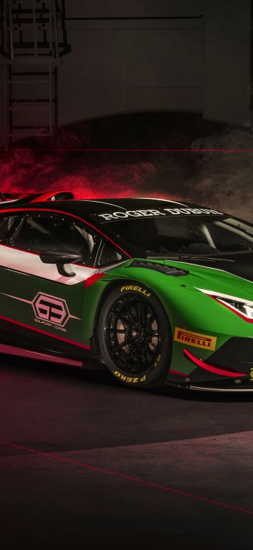 Lamborghini Huracán GT3 EVO2, Lamborghini Squadra Corse, Race cars, 2022, 5K