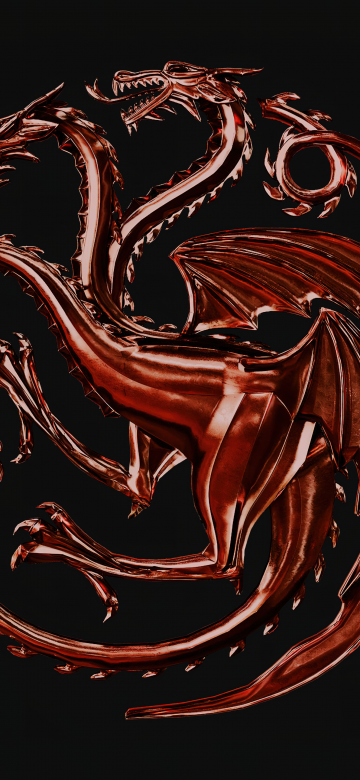 House of the Dragon, HBO series, Black background, TV series, 2022 Series, 5K, AMOLED