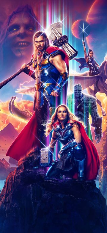 Thor: Love and Thunder, Chris Hemsworth as Thor, Natalie Portman as Jane Foster, Gorr the God Butcher, Korg, Tessa Thompson as Valkyrie, 2022 Movies, Marvel Comics, Marvel Cinematic Universe