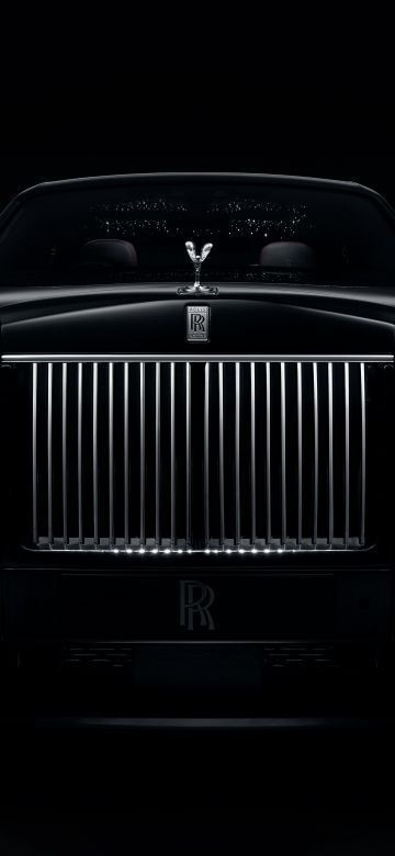 Rolls-Royce Phantom Series II, Black cars, Black background, 2022, 5K, 8K