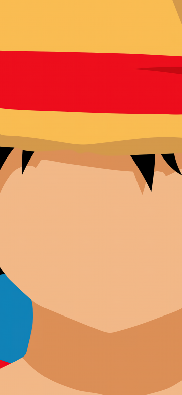 Monkey D. Luffy, Faceless, One Piece, Minimal art, 5K, 8K