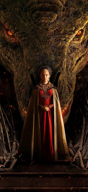 Milly Alcock, Princess Rhaenyra Targaryen, House of the Dragon, Syrax, TV series, HBO series, 2022 Series, Rhaenyra Targaryen's dragon