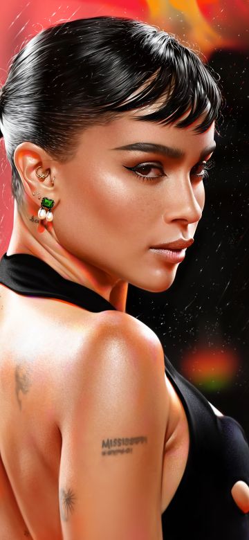 Zoe Kravitz, Artwork, American actress, Beautiful actress