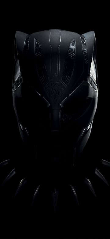 Black Panther, Dark, Marvel Superheroes, Black background, AMOLED, 5K