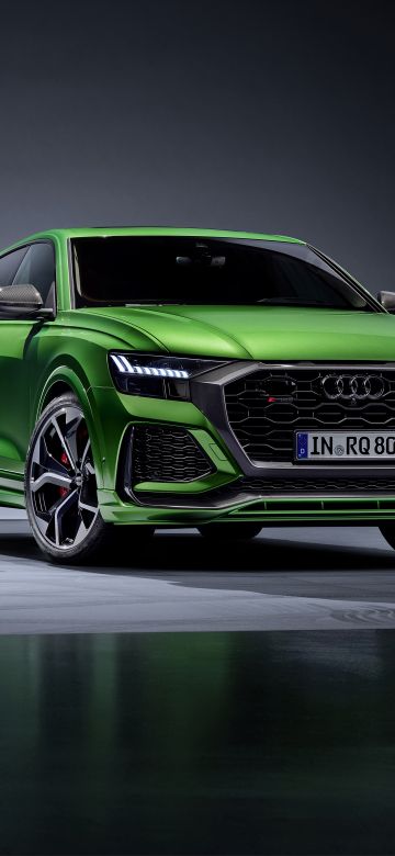 Audi RS Q8, Luxury SUV, 2020, 5K, Dark background