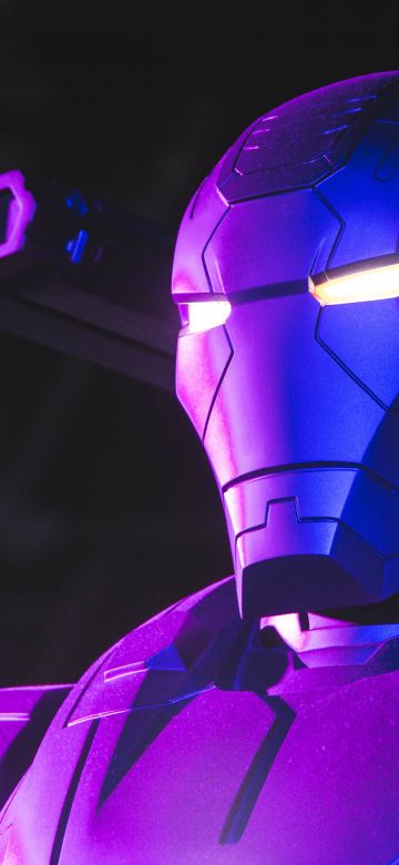 War Machine, Neon, Marvel Superheroes, Dark background, 5K, Dark aesthetic