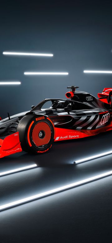 Audi F1 launch livery, Formula E racing car, 5K, 2022, 5K