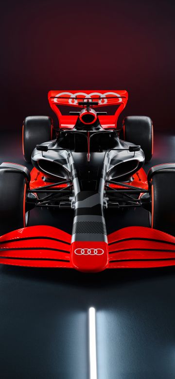 Audi F1 launch livery, 5K, Formula E racing car, 2022