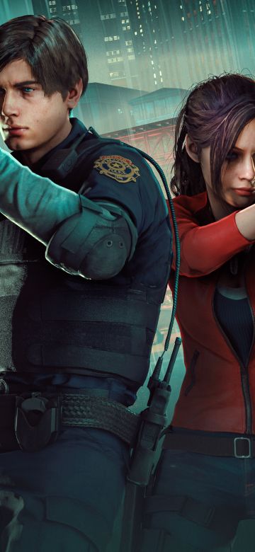 Resident Evil 2, Leon S. Kennedy, Claire Redfield, PC Games, PlayStation, 5K