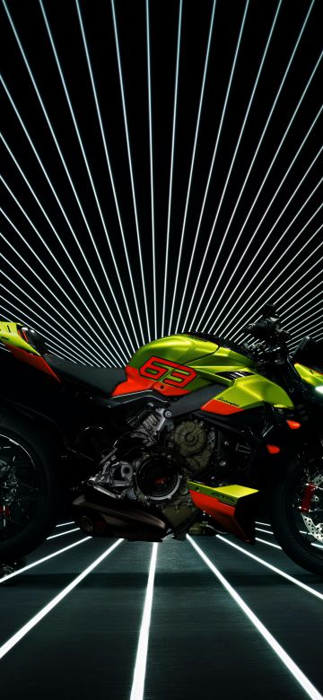 Ducati Streetfighter V4 Lamborghini, 8K, Lamborghini Huracán STO, Sports bikes, Black background, 2022, 5K