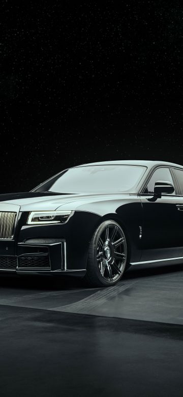 Rolls-Royce Black Badge Ghost, SPOFEC, 2022, Dark background, 5K, 8K