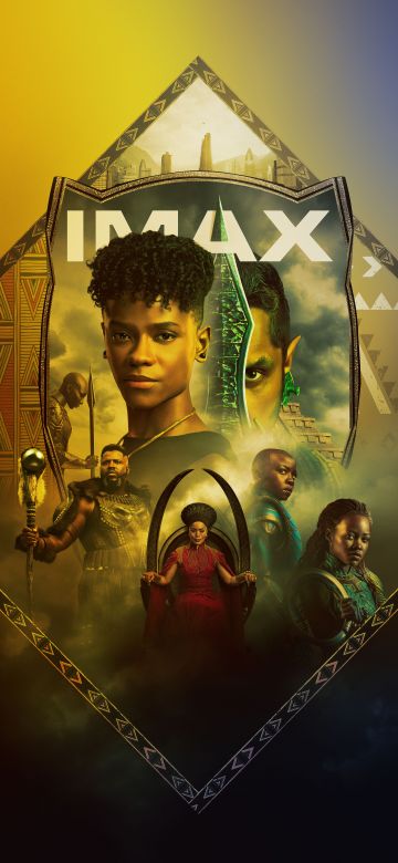 Black Panther: Wakanda Forever, IMAX poster, 2022 Movies, Marvel Comics, Angela Bassett, Danai Gurira, Tenoch Huerta, Michaela Coel, Letitia Wright, Winston Duke, Namor, Shuri, Okoye, 5K, 8K