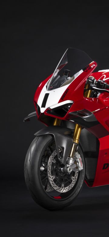 Ducati Panigale V4 R, Sports bikes, Dark background, 2023, 5K, 8K