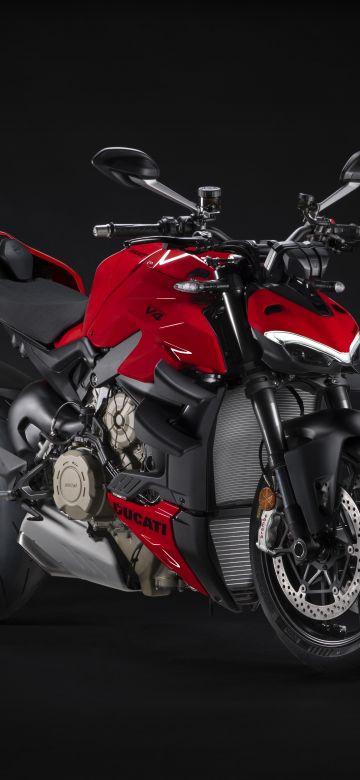 Ducati Streetfighter V4 S, 8K, Sports bikes, Dark background, 5K, 2023