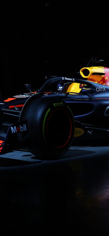 Red Bull RB18, Red Bull Racing RB18, 2022 Formula One World Championship, F1 Cars, Black background, 5K