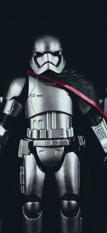 Captain Phasma, Star Wars, Stormtroopers, Dark background