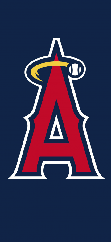 Los Angeles Angels, Baseball team, Blue background