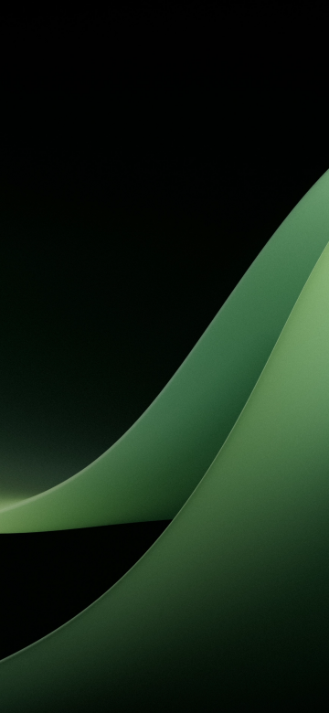 Microsoft Surface Duo 2, Green background, Gradient background, Dark theme, Sage green