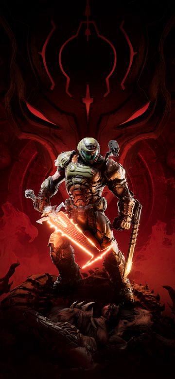 Doom Eternal, Doomguy, Doom Slayer, 2020 Games, PlayStation 4, Google Stadia, Xbox One, Nintendo Switch, PC Games