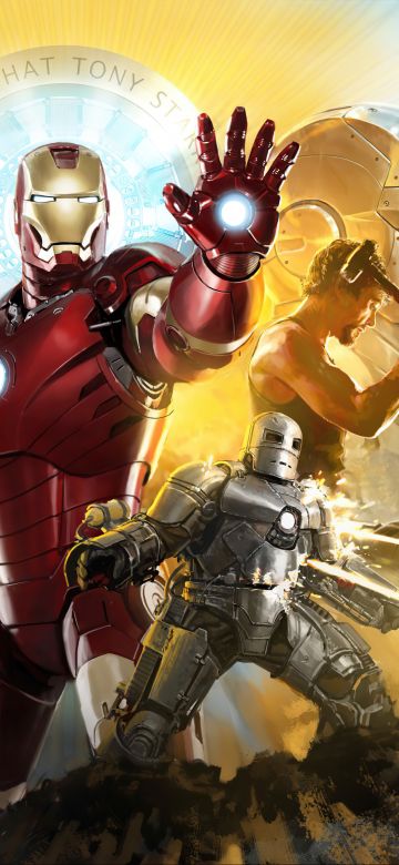 Iron Man, Movie poster, Tribute, Marvel Comics, Marvel Superheroes, 5K, 8K, Robert Downey Jr