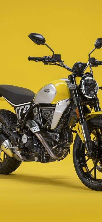 Ducati Scrambler Icon, 2023, Yellow background