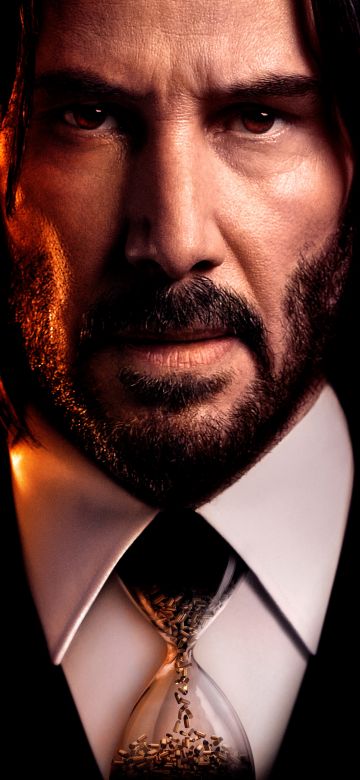 John Wick 4, Keanu Reeves as John Wick, John Wick: Chapter 4, 2023 Movies, Black background