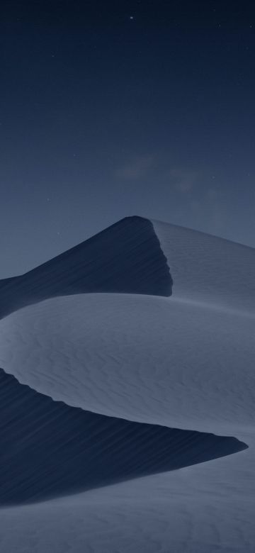 Arabian desert, Night, UAE, Sand Dunes, Night sky, 5K, Dubai