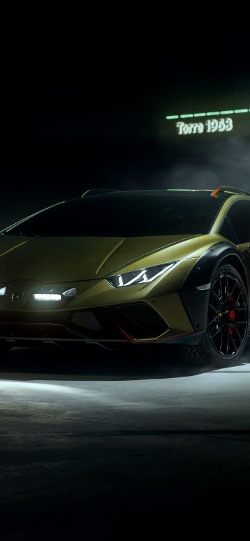 Lamborghini Huracan Sterrato, Dark aesthetic, Rally supercar, Super Sports Cars, 2023, 5K