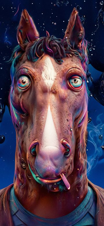 BoJack Horseman, Humanoid Horse, 3D Art