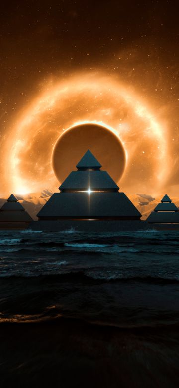 Celestial, Pyramids, Mountains