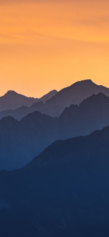 Mountain pass, Col de la Madeleine, Sunrise, France, 5K