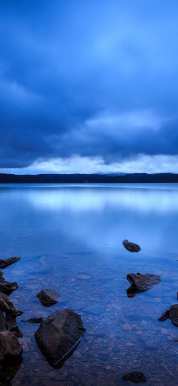 Timothy Lake, Oregon, Cloudy Sky, Rainy Weather, Lake, Landscape, Scenic, Morning