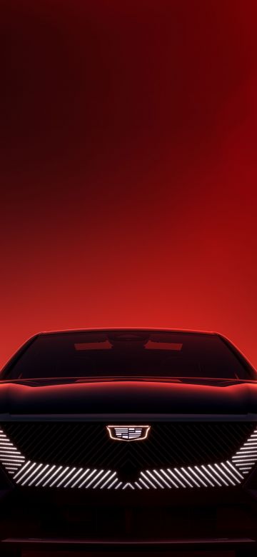 Cadillac Lyriq, Electric cars, Electric SUV, Red background