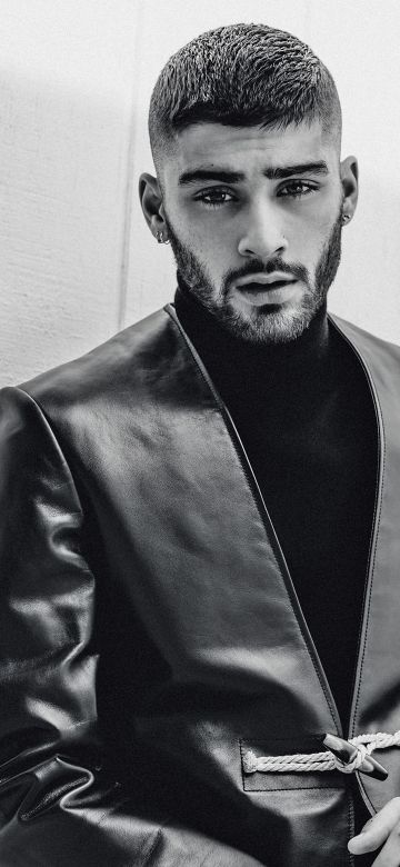 Zayn Malik, Monochrome, English pop singer, 5K, Black and White